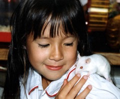 Jaclyn Holding A Rat